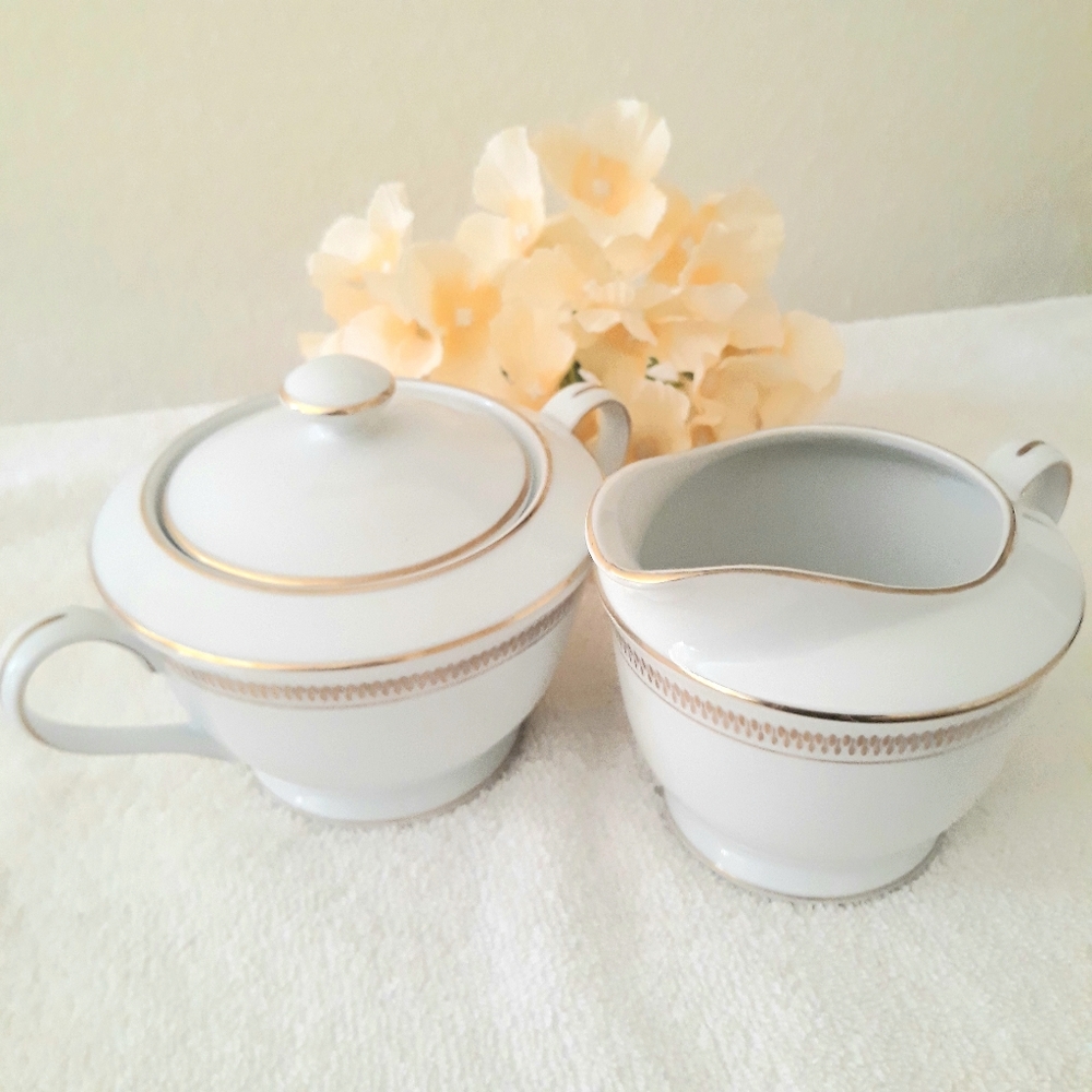 Vintage EMDEKO Fine China Sugar/Creamer Set | Dalene Japan 3432